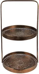 Platou supraetajat metal cupru 29x28x53 cm 