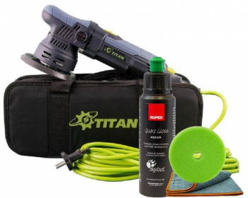 Set masina polish Titan TDA09 pasta polish Rupes mediu quartz 1l burete 125mm TDA09-RQ-2 