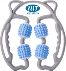 Aparat pentru masaj muscular de relaxare cu role moi din silicon pentru brate gat solduri picioare - METATRON MASSAGE ROLLER 