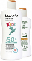 Set protectie solara pentru copii Babaria SOLAR INFANTIL SPF50+ LECHE 2 buc 