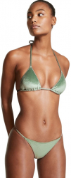 Sutien costum de baie Victorias Secret Velvet Triangle Swim Top Verde M INTL