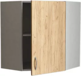 Corp superior coltar de bucatarie Sani Modest B-60 60 x72 cm Alb si Stejar Kraft 