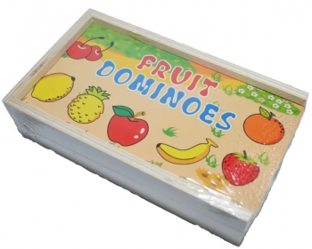Domino din lemn Fructe 