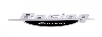 Emblema auto RACING EDITION reliefata 3D - cu banda adeziva 