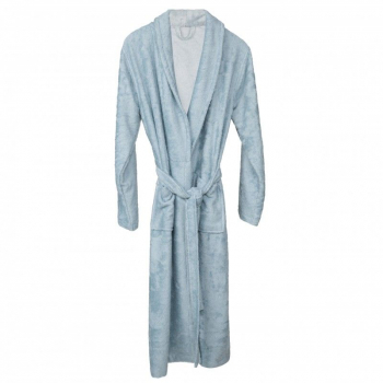 Halat de Baie Frotir din Bambus pentru Adulti M Sea Blue 