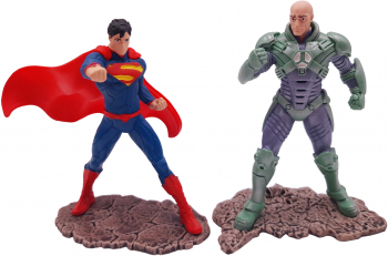 Set doua figurine IdeallStore R Superman vs Lex Luthor plastic editie de colectie 11 cm 