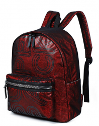Ghiozdan compartiment laptop SUPERPACK METALLIC RED 39x30x16 cm - S-COOL 