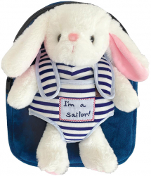 Ghiozdan S-cool gradinita 23x8x28 cm Baby Animals Rabbit 
