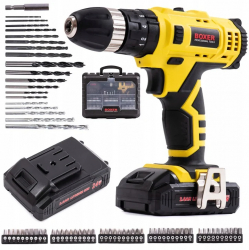 Masina Aparat de gaurit insurubat Bormasina Autofiletanta 24V 2 baterii + 72 accesorii SR-004