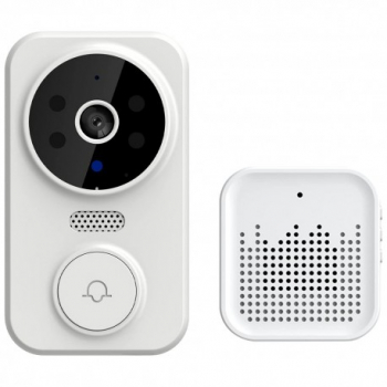 Sonerie inteligenta Techstar® M8 Tuya 1080P 2.4G WIFI 800 mAh DC5V/2A Vizibilitate nocturna IP 65 Alb 