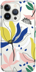 Husa BestCase comp Cu Apple iPhone 13 Pro Max Flowers Pattern SLIM 1.5MM MagSafe comp Anti Shock MAS 754 