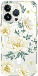 Husa BestCase comp Cu Apple iPhone 13 Pro Max Flowers SLIM 1.5MM MagSafe comp Anti Shock MAS 126 