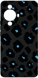 Husa BestCase Comp Cu Huawei nova 11 Blue Leopard Pattern SLIM 1.2MM Microfibra Negru PB 1039 