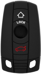 Carcasa de protectie compatibila cu cheie BMW Seria 1 Silicon 3 5 6 7 Car Key Case H855 Negru 