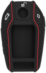 Carcasa de protectie compatibila cu cheie BMW X5 Silicon X6/Mercedes-Benz/Audi/VW/Porsche/Land Rover/Honda H185 Negru 