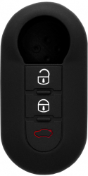 Husa pentru cheie Fiat 500 Punto Panda/Lancia Ypsilon Car Key Case X1740 Black 