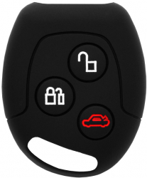 Carcasa de protectie compatibila cu cheie Ford Fiesta Silicon Figo Fusion Mondeo Car Key Case H815 Negru 