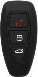 Carcasa de protectie compatibila cu cheie Ford Fiesta Silicon Focus Galaxy Kuga Car Key Case H813 Negru 