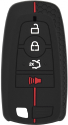 Husa pentru cheie Ford Fusion Explorer Ranger Expedition Mustang Escape Edge Cobra Shelby Car Key Case X664 Black 
