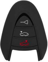 Husa pentru cheie Porsche Cayman Boxter 911 Cabrio 911 Targa Car Key Case X681 Black 