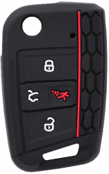 Husa pentru cheie VW Golf Polo Car Key Case X1611 Red 
