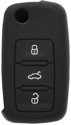 Husa pentru cheie VW Polo Passat/Skoda Roomster/Seat Mii X1605 Black 