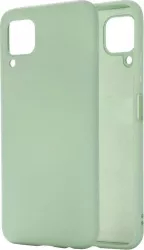 Husa Samsung A12 silicon cu interior de catifea Verde 