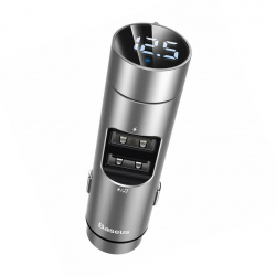 Incarcator pentru Masina cu Modulator FM Policarbonat 2xUSB 3.1A Energy Column H489 Silver 