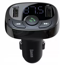 Incarcator pentru Masina cu Modulator FM 2xUSB Policarbonat 3.4A H495 Negru 