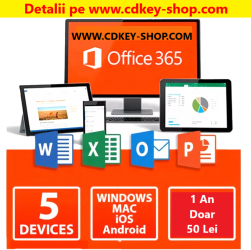 Sunati pentru confirmare Microsoft Office 365 Personal 1 User 5 Dispozitive PC/MAC / Pentru Persoane Fizice