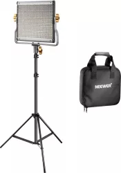 Lampa 480 LED Bi-color trepied 200cm si accesorii inclus Negru 