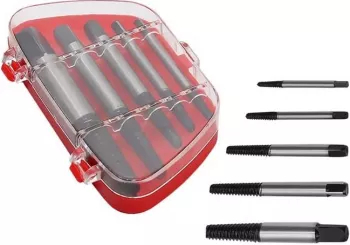Set extractoare suruburi rupte sau uzate + carcasa 5 bucati 