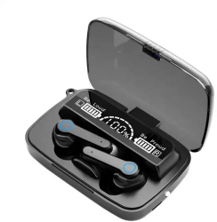 Casti Bluetooth Touch Extra Usoare Triplu display Multiple incarcari Impermeabile Suport inteligent Siri Super bass Lanterna Negre 
