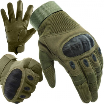 Manusi Tactice Touchscreen Rezistente la Impact Lovituri Foc pentru Sporturi de Tip Ciclism Airsoft Lupte Motoclicleta Marime L Verde 