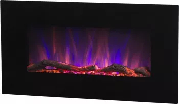 Semineu Electric de perete Marcus 3 Colours - 450 x 140 x 840 mm - 1500W - Telecomanda - Flacara Multicolora 