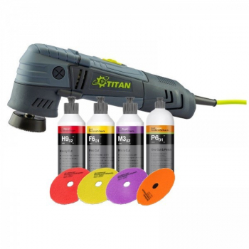 Set masina polish Titan TDA75 4 paste de polisat si bureti Koch Chemie 250ml TDA75-KC4B 