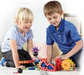Set de constructie Gears Utilaje in miscare Learning Resources 