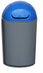 Cos Flip-Flap colectare selectiva 12 litri capac albastru 