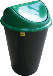Cos Flip-Flap pentru colectare selectiva a deseurilor 60 l verde 