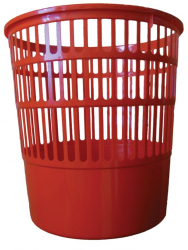 Cos pentru birou Tami 16 l perforat rosu 