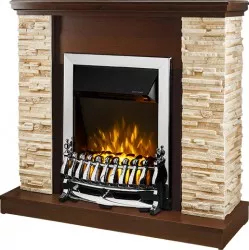 Semineu Electric Rock Maro si Galileo Silver- Art Flame - 903 x 300 x 980 mm - 1500W - Termostat - Telecomanda 