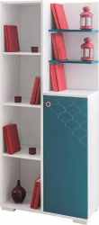 Biblioteca Alpino Asya Pal Melaminat 80 x 37 x 186