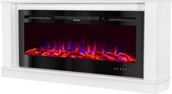Semineu Electric Bernard si Hermes - Art Flame - 929 x 280 x 1200 mm - 1500W - Flacara Multicolora - Telecomanda 