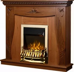 Semineu Electric Napoli Maro si Galileo Gold - Art Flame - 1035 x 300 x 1100 mm - 2000W - Termostat - Telecomanda 