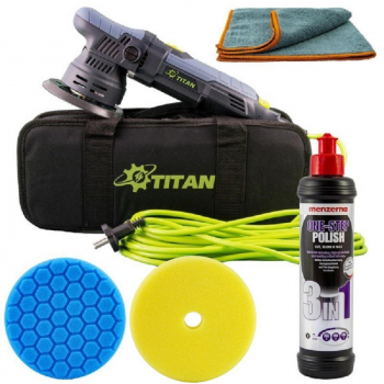 Masina de polisat Titan TDA09 cu pasta polish Menzerna One Step 250ml PP-10441 SW-10267 
