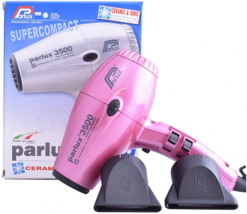 Uscator profesional de par Parlux 3500 SuperCompact 2000W 4 setari temperatura Roz 