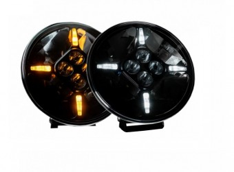 Proiector faza lunga LED cu DRL alb/galben FI21.8 Venom 
