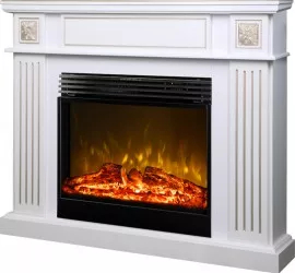 Semineu Electric Napoleon White si Mirabella - Art Flame - 998 x 300 x 1280 mm - 1950W - Display manual - Telecomanda 