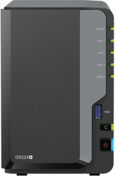 NAS Synology DiskStation DS224+ CPU Intel J4125 4-core 2GB DDR4, 2x Bay-SATA, 2x RJ-45 GbE, 2x USB 3.2 