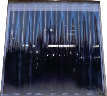 Perdea din fasii Tecco PVC modul de L100 x H360 cm transparent temperatura normala 
